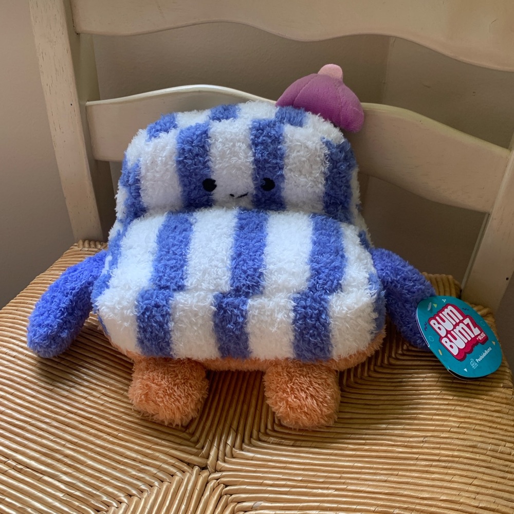 NWT Bum Bumz Poolside Bumz Cedrick the Lounge Chair Plush